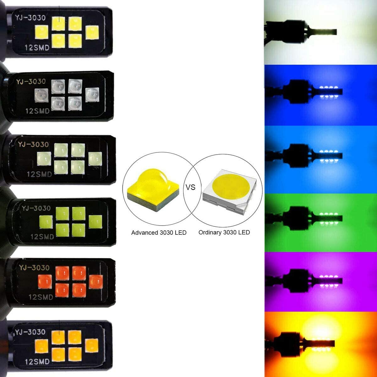 SOCAL-LED LIGHTING Green LED Turn Signal Bulb 1156 BA15s Aluminum - Pack of 2