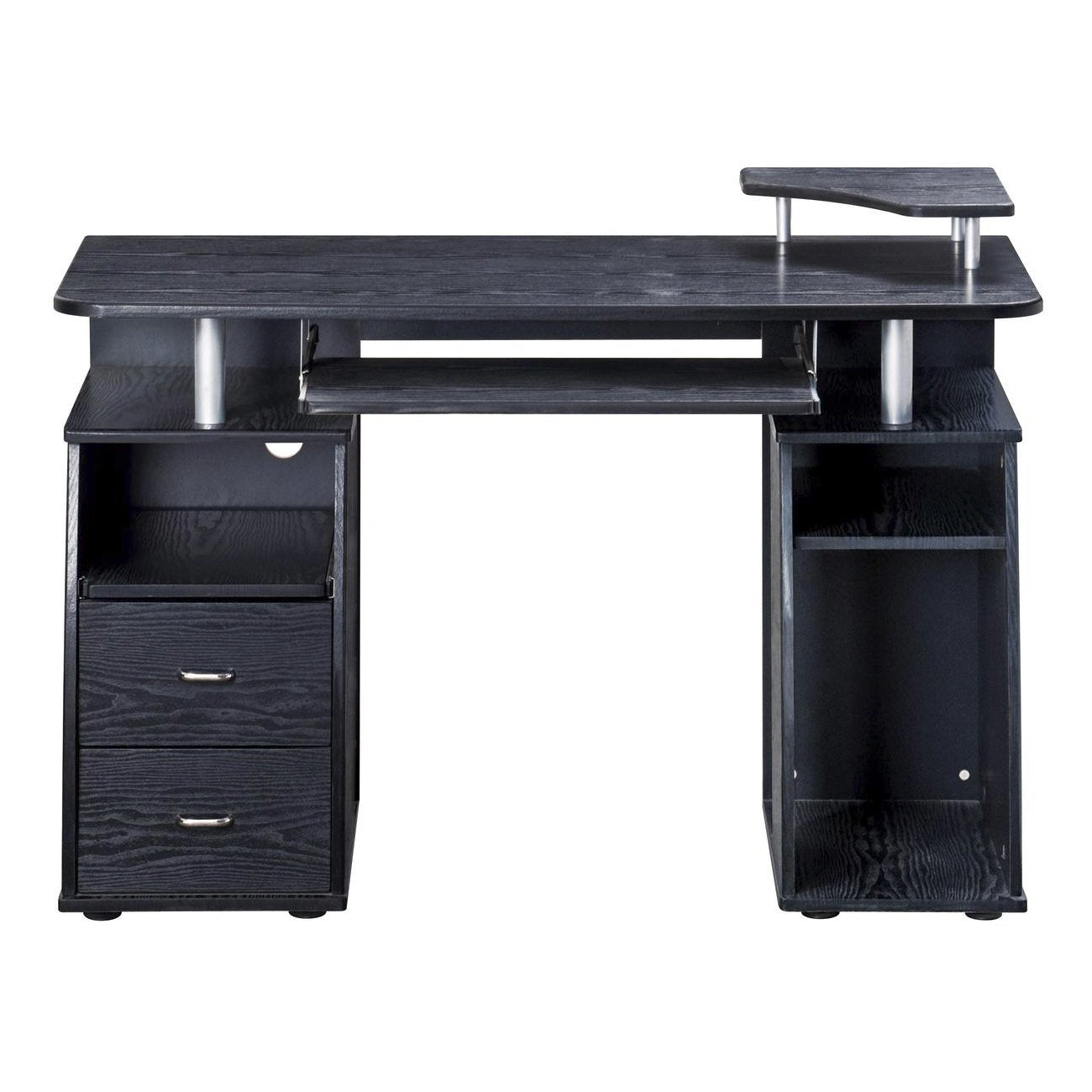 Techni Mobili 47" W Computer Desk with Drawers and Storage, Office Desk with Printer Shelf, Pull Out Shelf and Keyboard Tray, Computer Workstation, Espresso Brown