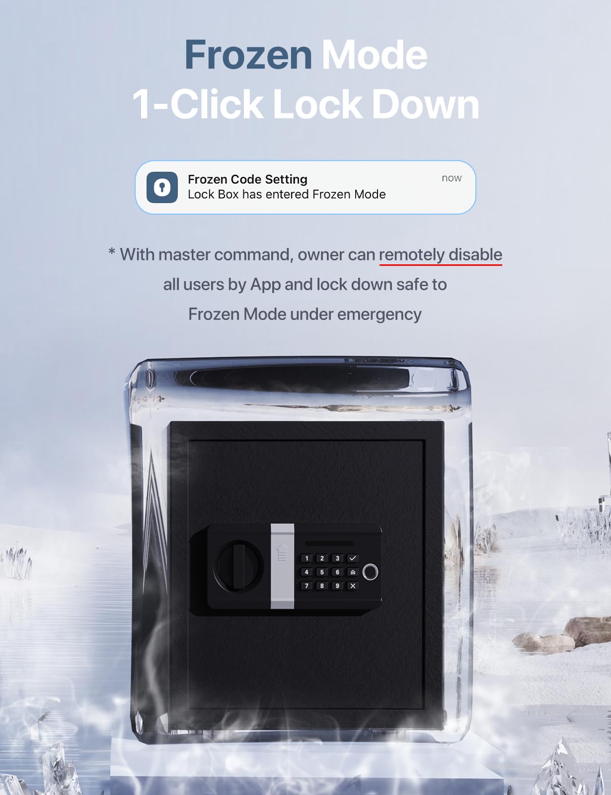 FORFEND Smart Fingerprint Safes | WiFi Safe Box App Unlock/Alarm | Voice Command, Kidnap SOS Alarm, Tamper Proof, Frozen Mode | Biometric Caja Fuerte Money Lockbox History Track Remote Live Monitor