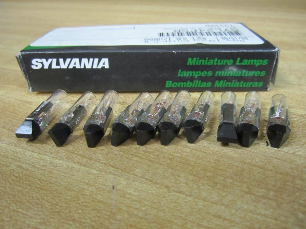 SYLVANIA Miniature Lamp Light Bulbs, 24PSB, Pack of 10