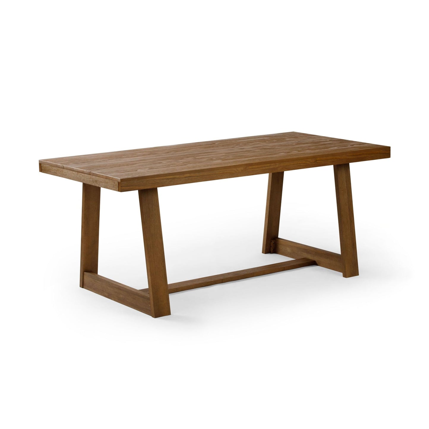 Plank+Beam 72 Inch Farmhouse Dining Table, Solid Wood Rustic Kitchen Table, Large Wooden Rectangular Dinner Table for Dining Room, Home Office, Living Room Furniture, Easy Assembly, Pecan Wirebrush