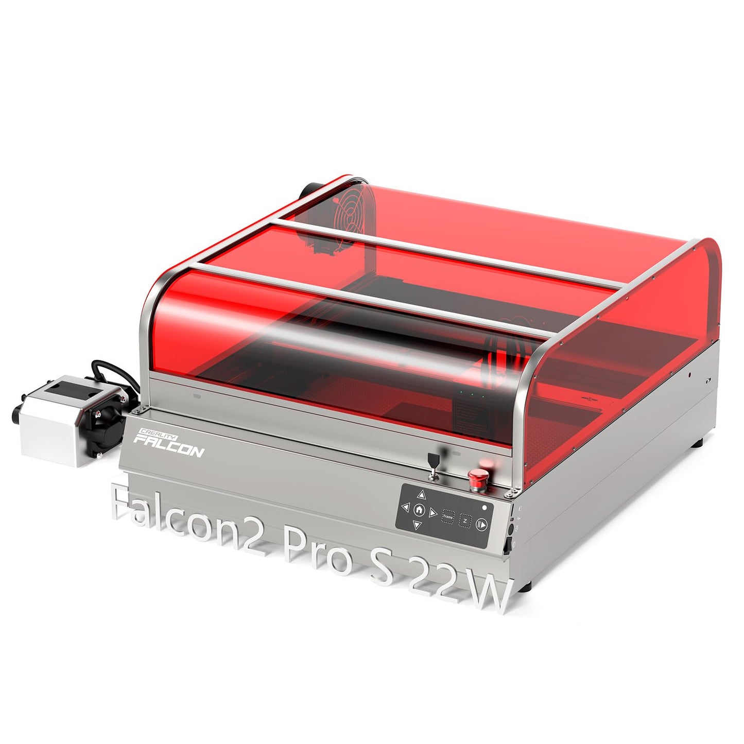 Creality Falcon2 Pro S 22W Laser Engraver, 600mm/s High Speed Laser Cutter with Air Assist, Auto Focus Laser Module, Auto Fan, Camera Positioning,Safety Switch for Wood Metal Leather