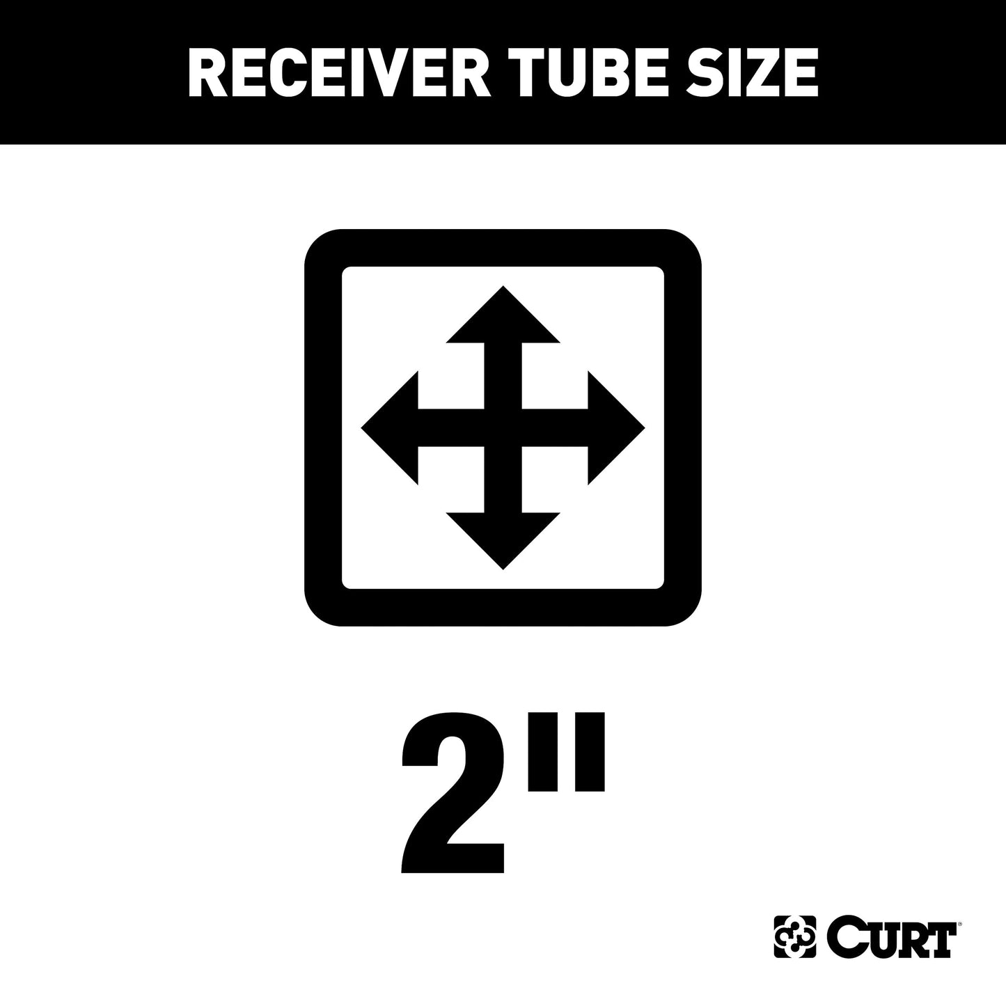 CURT 13322 Class 3 Trailer Hitch, 2-Inch Receiver, Round Tube Frame, Compatible with Select Chevrolet Silverado, GMC Sierra 1500, 2500 , Black