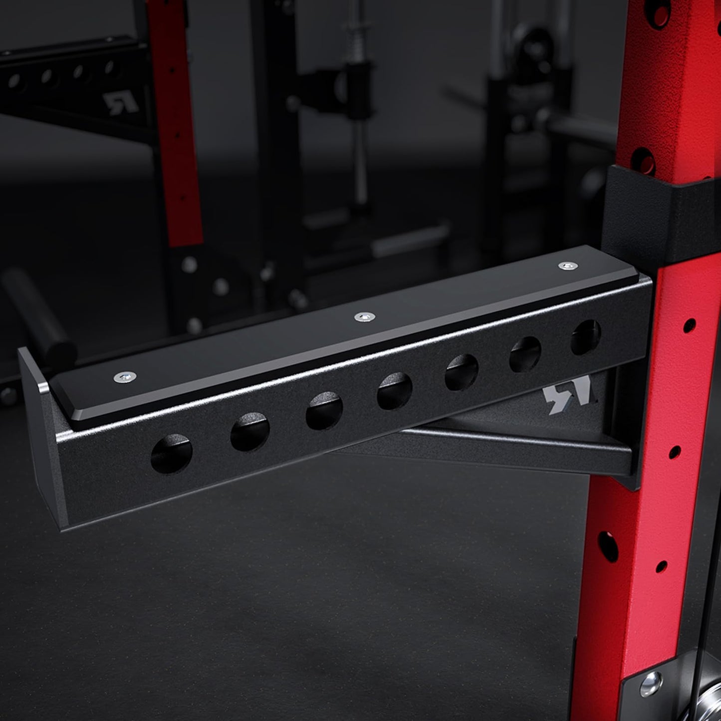 RitFit M2 Smith Machine with Cable Crossover System, 3D Functional Trainer & Power Cage, 16 Adjustment Holes, 6 Storage Pegs for Full-Body Home Gym(M2 PRO-3D Red)