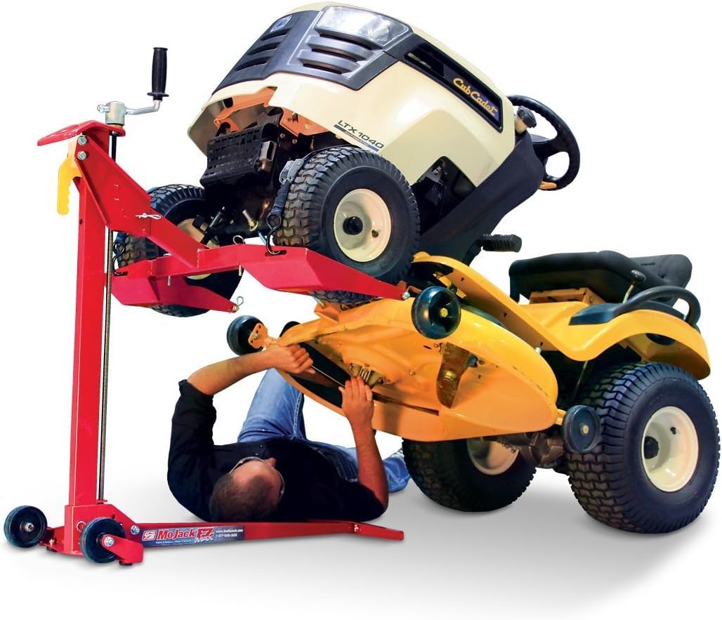 MoJack EZ MAX 45001 Residential Riding Lawn Mower Lift - 450 Pound Lift Capacity, Zero Turn Radius Mowers, for Safe & Efficient Maintenance