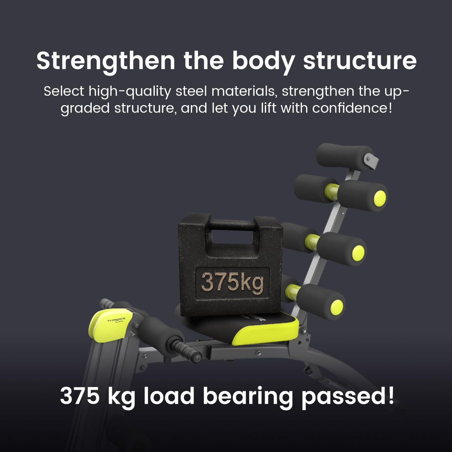 Wonder Core V2 Upgraded Adjustable Workout Bench & Ab/Rowing Machine - Total Gym Style Core Workout Equipment for Ab Workouts, Upper Body & Sit-Up Exercise