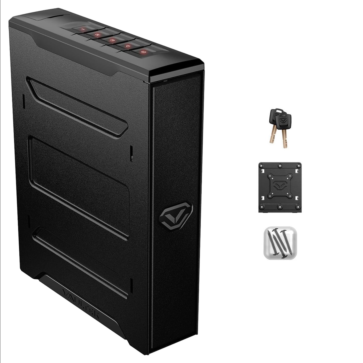 VAULTEK Slider Series Rugged Handgun Safe Quick Auto-Open Sliding Door Pistol Safe with Backlit Keypad and Mounting Plate (Non-Biometric) (Essential Model)