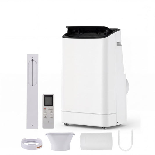 14,000 BTU Portable Air Conditioners, Cools Large Room Up to 750 Sq.Ft, 3-in-1 AC Unit with Dehumidifier & Fan, Remote Control, Quiet Sleep Mode, Window Kit Included, White