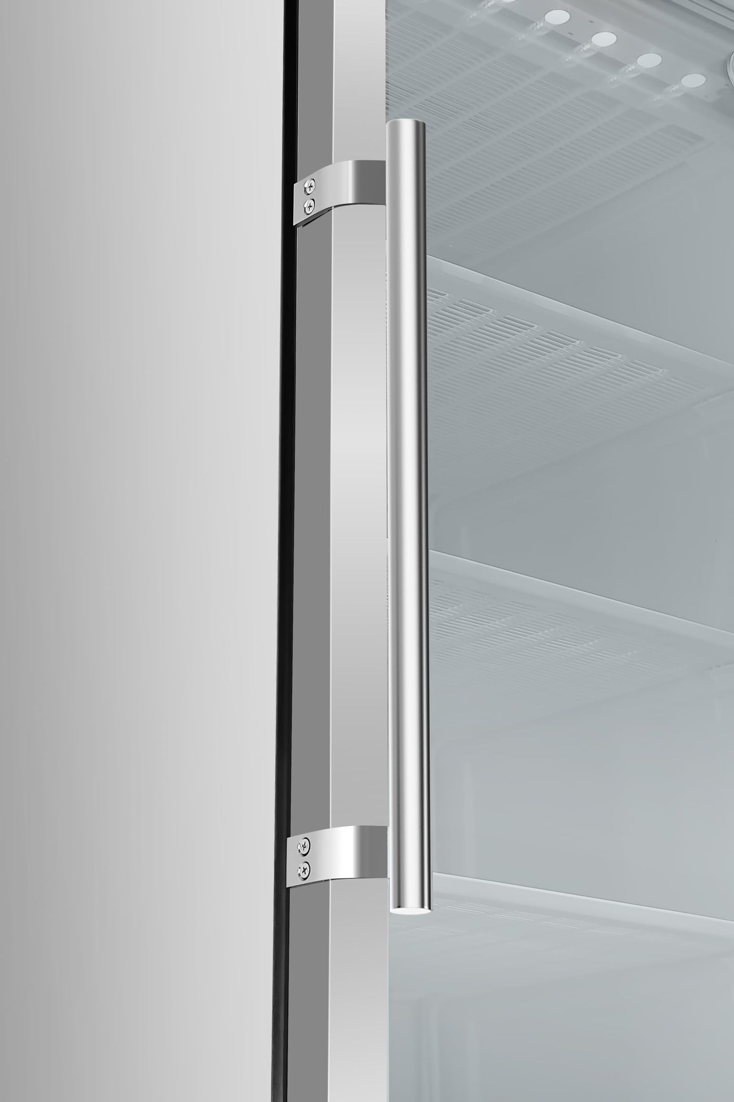KoolMore 12 Cu. ft. Commercial Freezer with Glass Door in Stainless Steel - Manual Defrost (KM-MFD-12GSG)