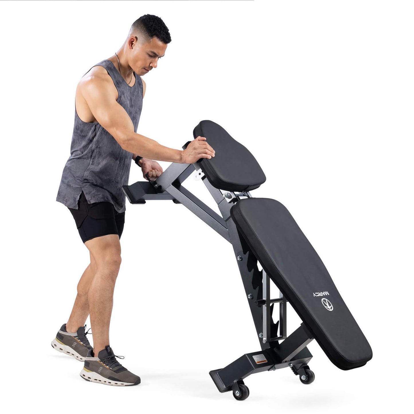 Marcy Deluxe Adjustable Utility Weight Bench for Home Gym Weightlifting and Strength Training SB-8062
