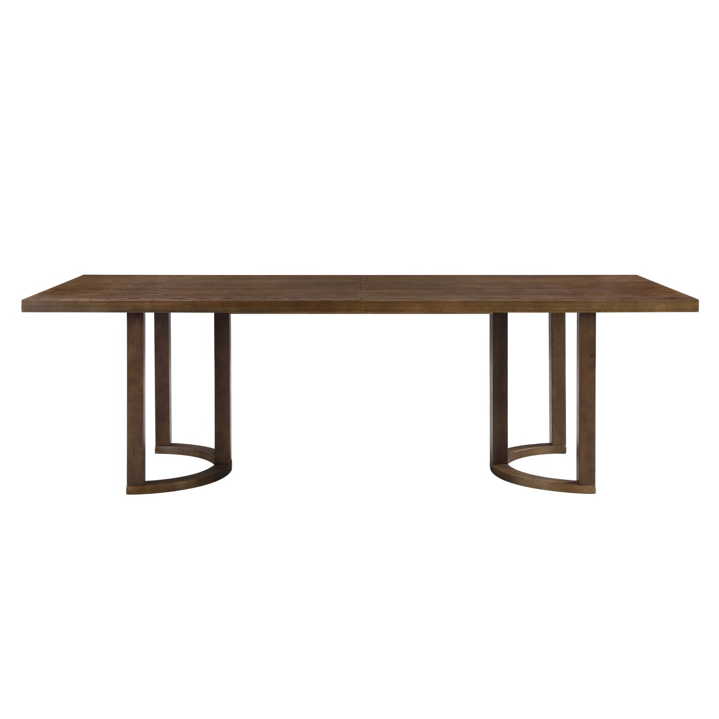 Christopher Knight Home Evat 95 Inch Dining Table for 6-8 People, Modern Kitchen Table with U-Shaped Legs, Large Wooden Rectangular Farmhouse Dinner Furniture for Dining Room, Home Office, Walnut