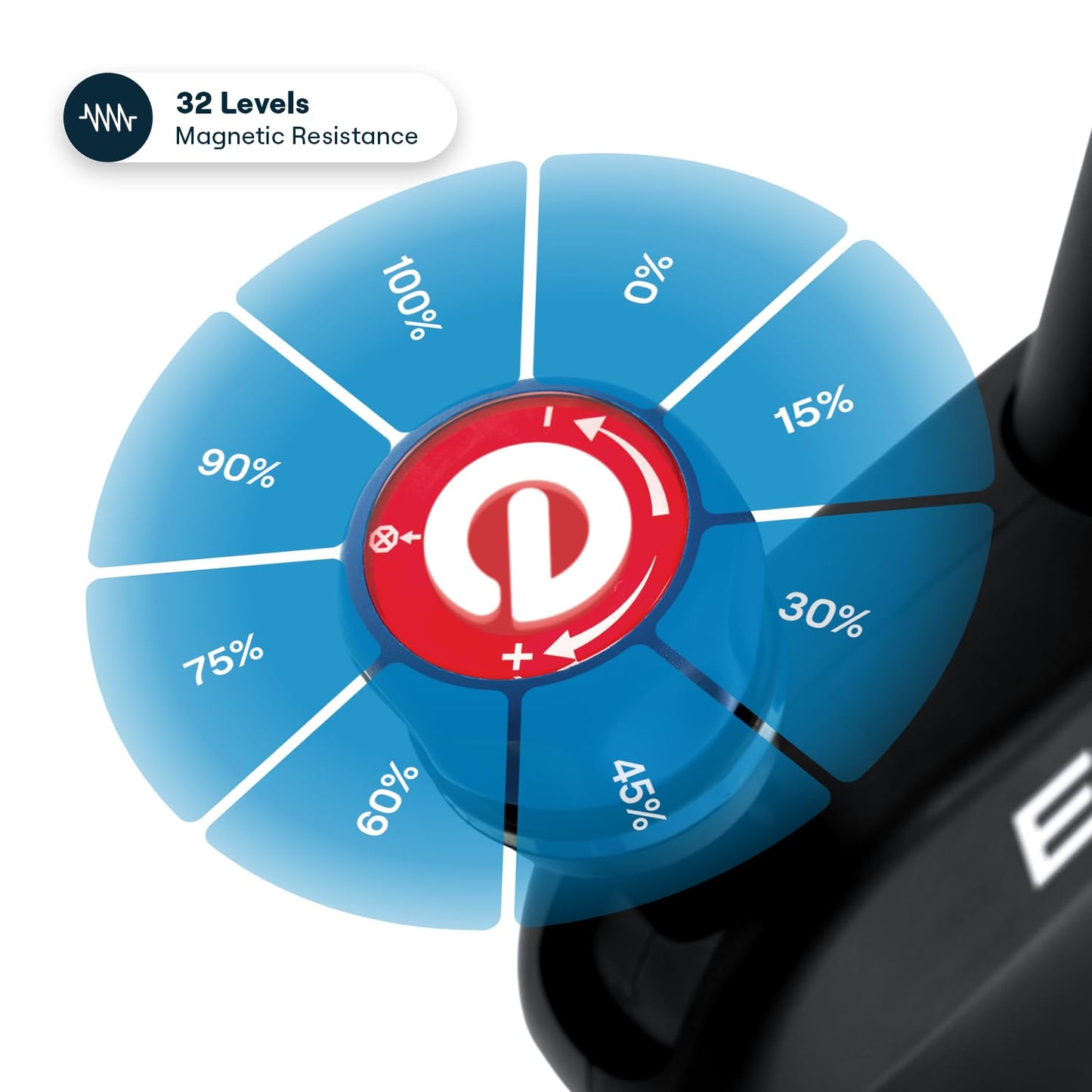 Echelon Connect EX-8s Smart Exercise Bike with 24 Inch HD Touchscreen, LED Flywheel, Bluetooth, 32 Resistance Levels, SPD Pedals, USB Port, Dumbbell Holders & Free 30-Day Echelon Fit App Membership
