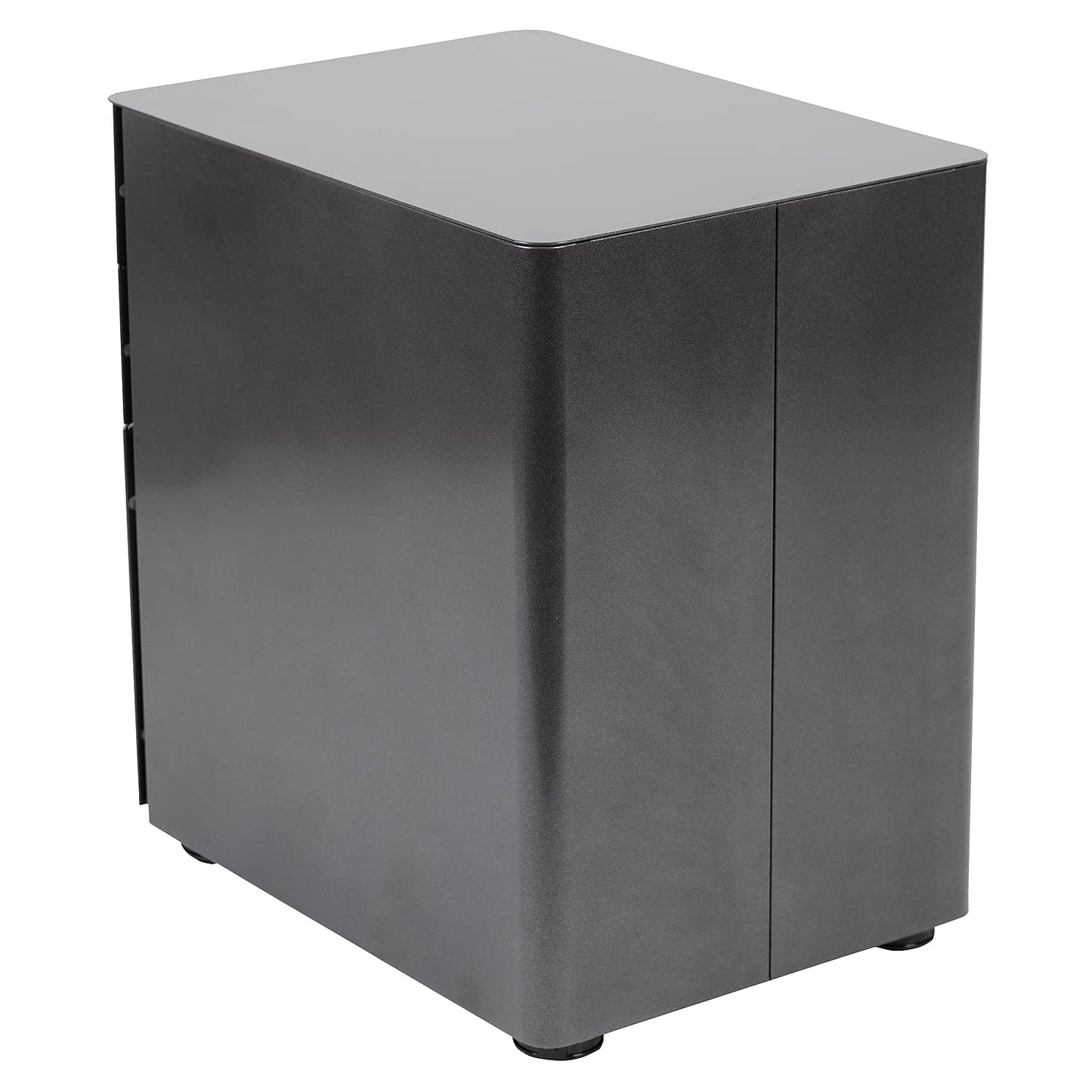 Flash Furniture Warner Modern 3-Drawer Mobile Locking Filing Cabinet with Anti-Tilt Mechanism and Hanging Drawer for Legal & Letter Files, Black