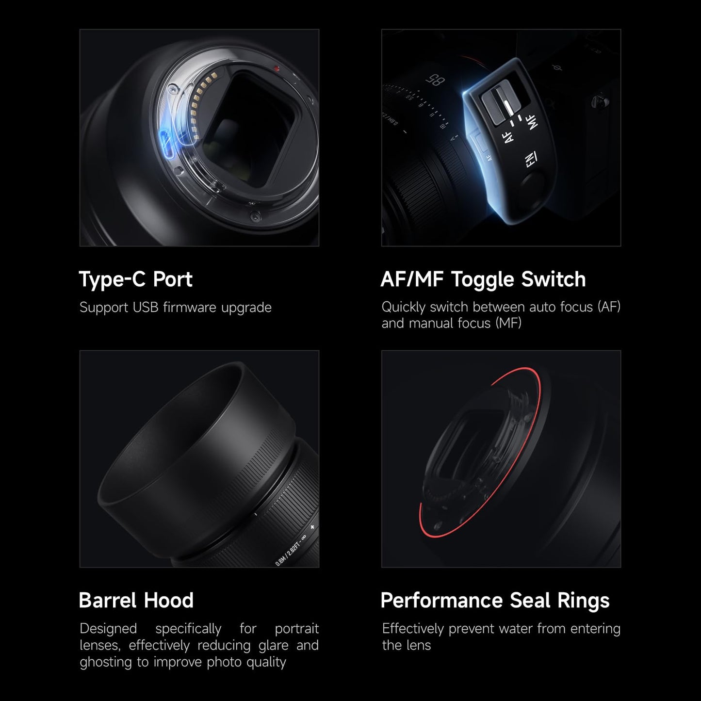 Brightin Star AF 85mm F1.8 Lens for Nikon Z Mount Mirrorless Camera, Full Frame Auto Focus Telephoto Portrait Prime Lens for Z9 Z8 Z7I Z7 Z6III Z6I Z6 Z5 ZF Z30 Z50 ZFC