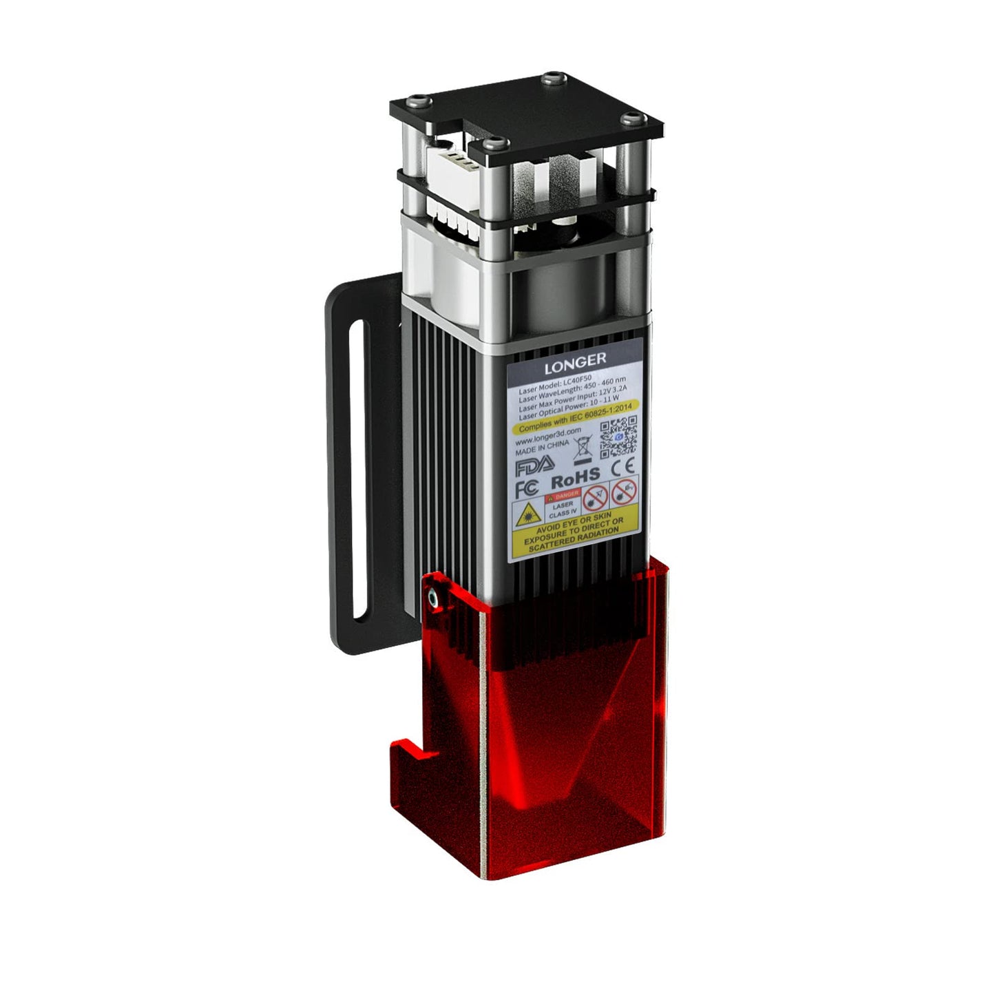 LONGER RAY5 10000mW Laser Module, Dual BeamCompressed 0.06mm Spot, Effective Cutting Range, Capable of Engraving Hundreds of Colors on Metal Steel, DIY. Class II