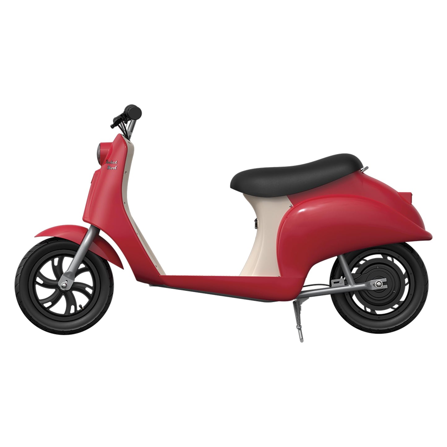 Razor Electric Retro Scooter for Ages 8+, 170 lb Max Weight, Red, w/ 250W Motor, 12” Tires & 24V Battery, Up to 15 MPH, Pocket Mod – Lightweight Ride On Motorcycle Bike for Young and Teen Riders
