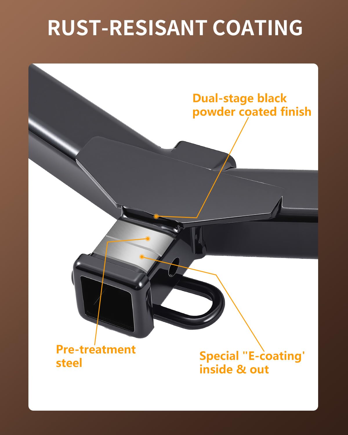 2” Receiver Trailer Hitch for 2022–2025 Ford Maverick (No Factory Tow Package) | Class 3 | 4,000 lbs Towing | Easy Bolt-On Install
