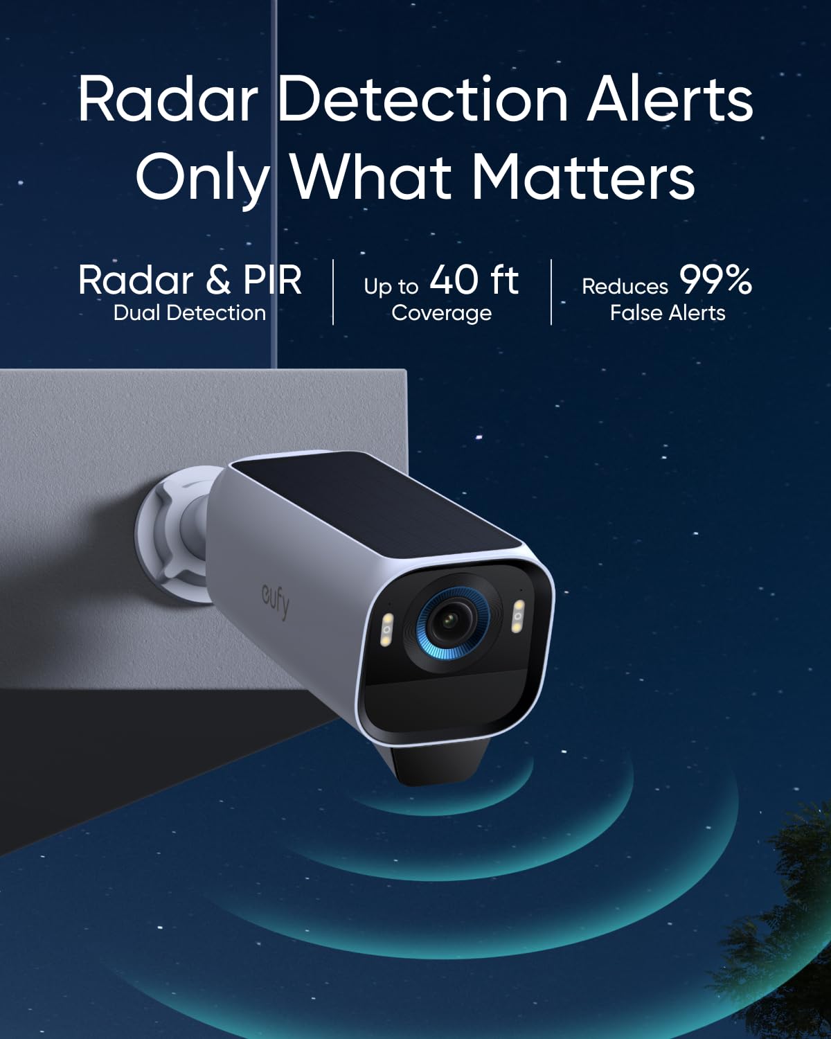 eufy Security eufyCam S3 Pro 4-Cam Kit, Solar Camera Outdoor Wireless, MaxColor Night Vision, 4K Security Camera with Solar Panel, Face Recognition, No Monthly Fee, Built-in Local Storage (Up to 16TB)