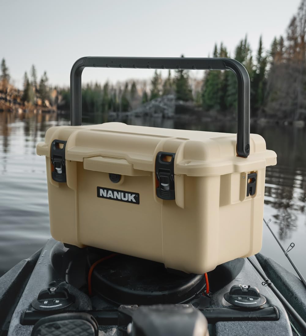 NANUK Trail 35 – 38.8 L (10.2-Gallon) Waterproof Gear Case – Modular Cargo Case for Camping, Fishing, Hunting & Outdoor Storage - Dustproof and Impact Resistant (22.0” x 15.9” x 11.6”) – Black