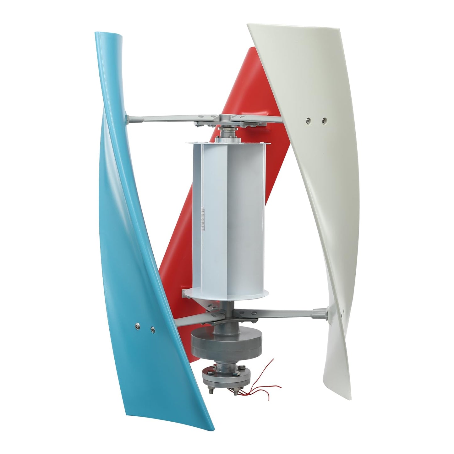 BANEBONE Vertical Wind Turbine 100W, 4-Blade Wind Generator Kit with Auxiliary Wind Wheel & MPPT Controller, 30dB Low Noise, IP67 Waterproof, 12V/24V for Home, Boat, RV & Off-Grid Power (12.0, Volts)