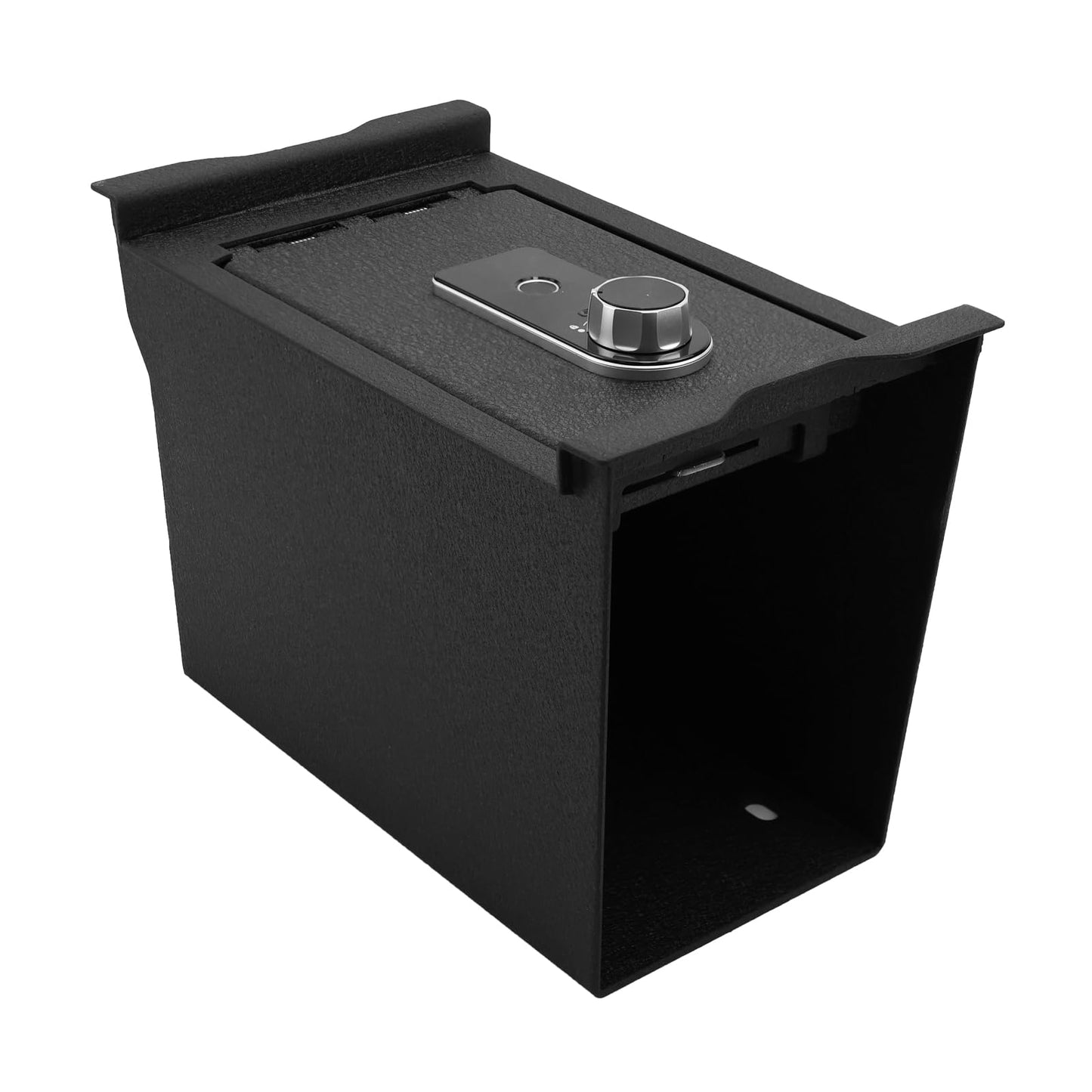 Center Console Gun Safe Vault - WASAI Vehicle Safe Vault Compatible with Toyota RAV4 2026, Anti-Theft High Security Armrest Lock Box with Biometric Fingerprint Lock with Backup Key.