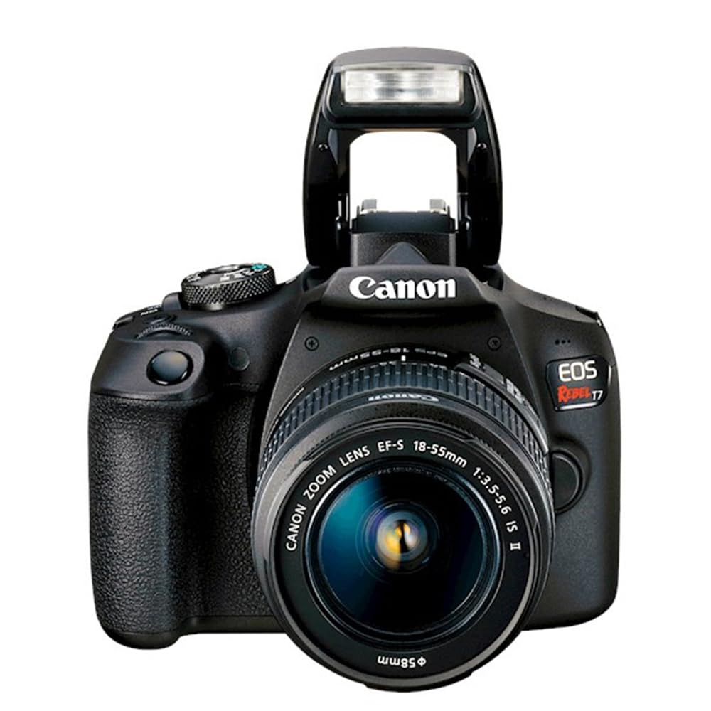 Canon EOS Rebel T7 DSLR Camera with 18-55mm Lens Bundle 24.1MP Beginner Digital Camera Kit with 64GB Memory Card, Camera Bag & Photo Editing Software