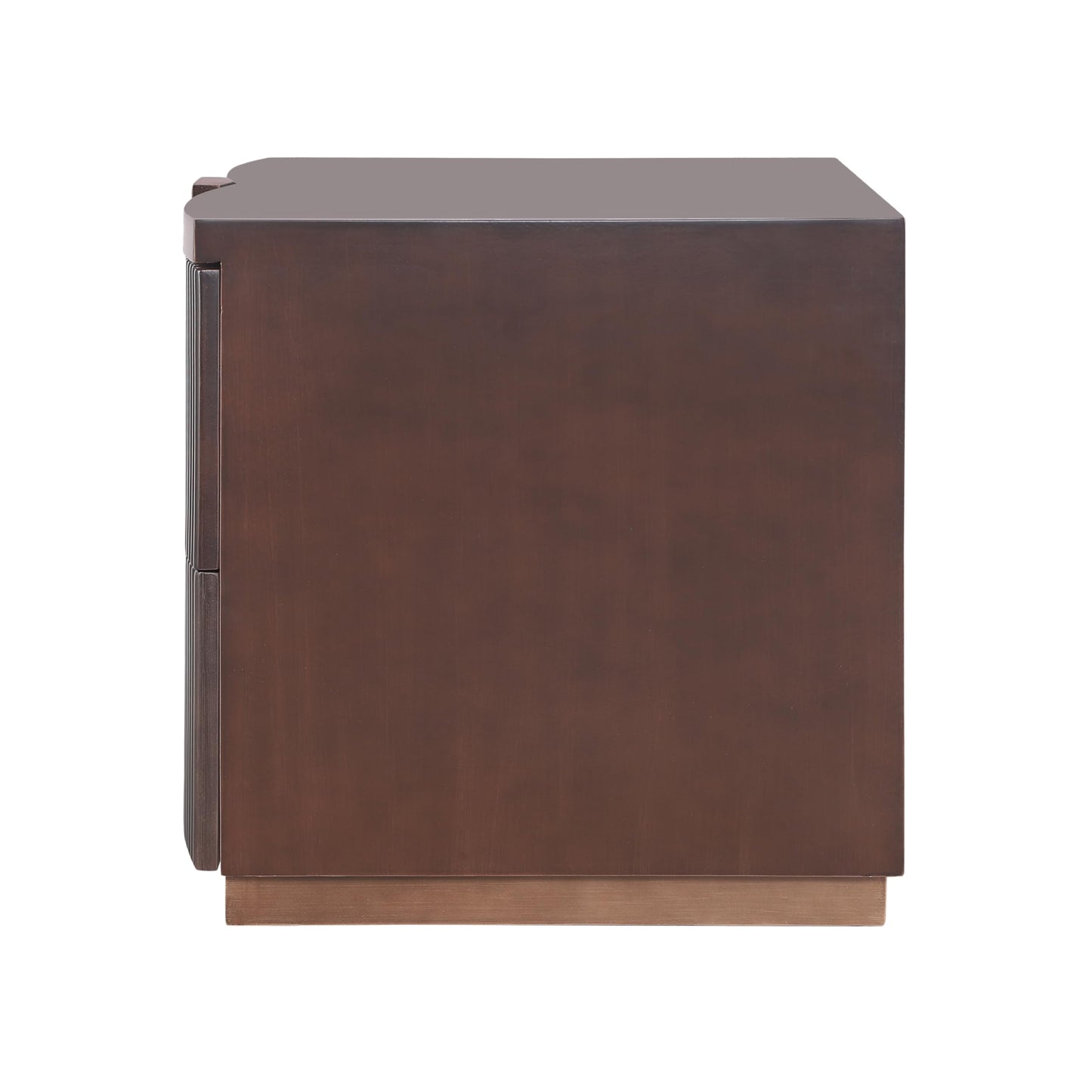 Christopher Knight Home Boni Mid Century Modern Nightstand with Heavy Duty Base, Wood Night Stand with 2 Spacious Drawers, Bedside Table/End Table for Bedroom, Multipurpose Storage Cabinet, Dark Brown