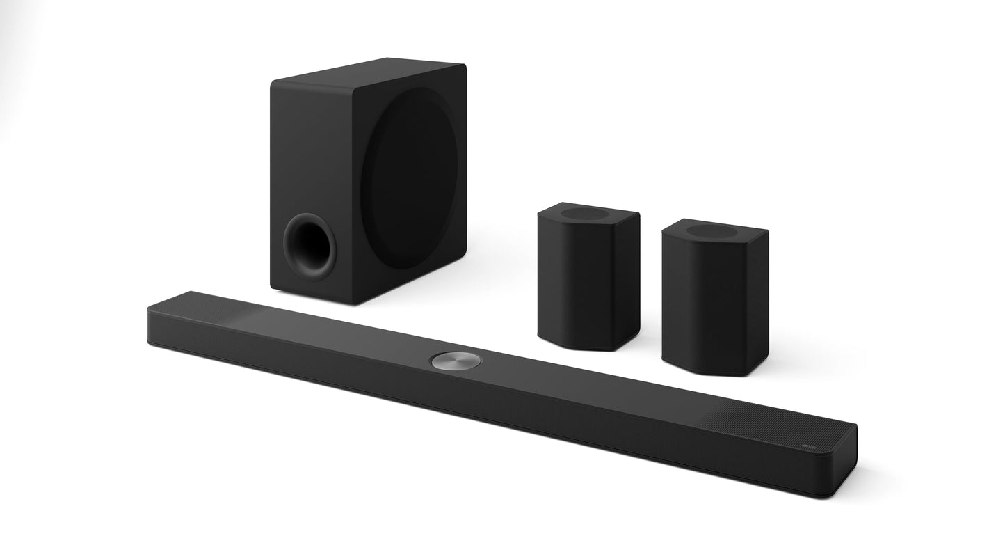 LG S95TR 9.1.5-Channel OLED evo TV Matching Home Theater Soundbar with Rear Surround Speakers and Wireless Subwoofer, Wow Orchestra, Dolby Atmos, WOWCAST Built-in