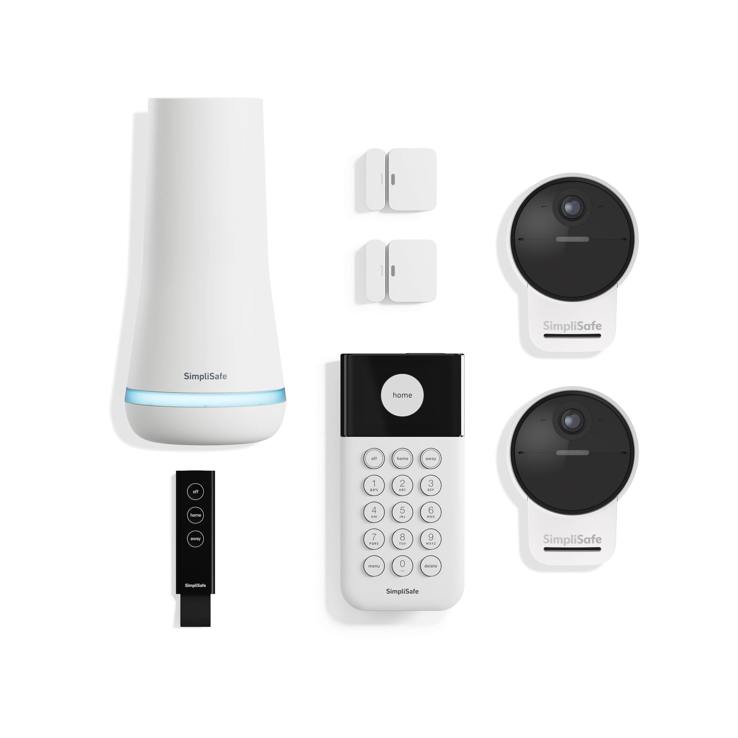 SimpliSafe 7 Piece Wireless Outdoor Camera Home Security System - Optional 24/7 Professional Monitoring - No Contract - Compatible with Alexa and Google Assistant