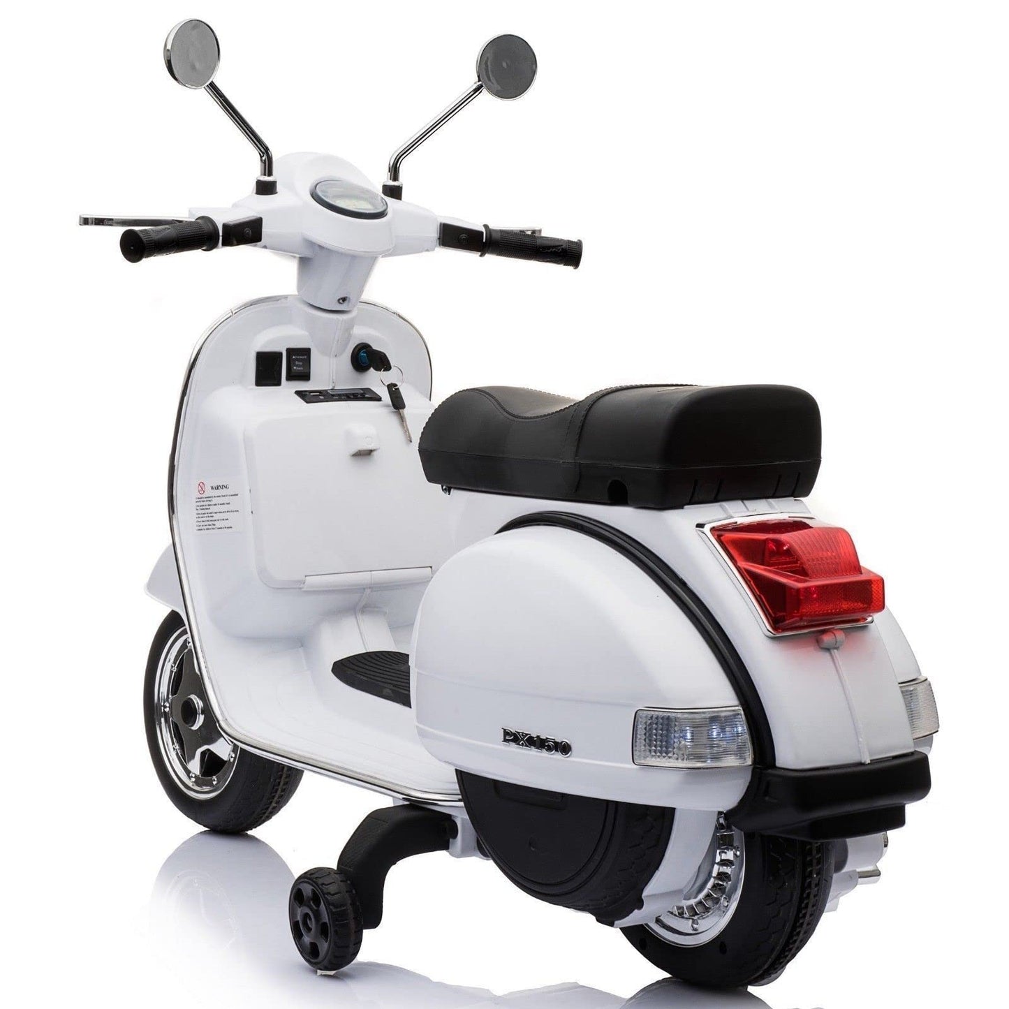 Best Ride On Cars Vespa Scooter, White, Large