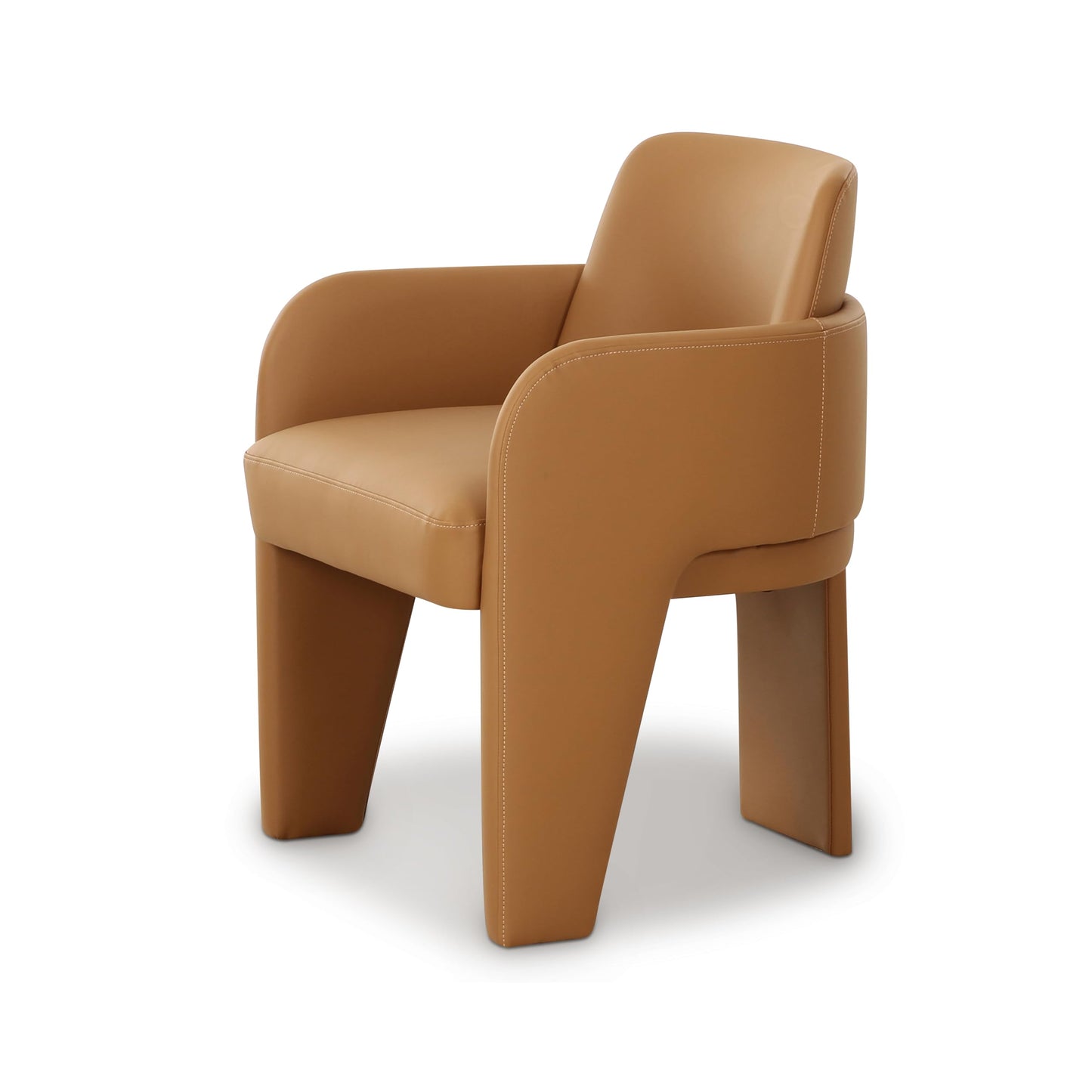 Tov Furniture Leo Tan Performance Vegan Leather Dining Chair