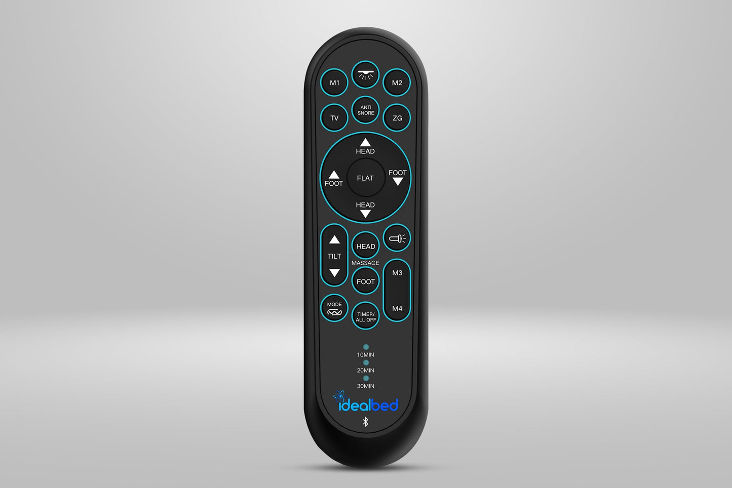 iDealBed 4iT Custom Adjustable Bed Base, Pillow Tilt, Wireless, Massage, Memory, Advanced Smooth Silent Operation, Bluetooth, USB Ports, Zero G (King)