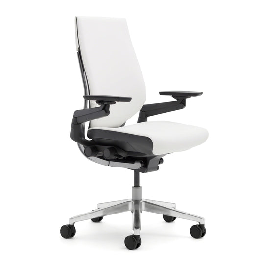 Steelcase Gesture Office Chair - Ergonomic Work Chair with Wheels for Carpet - Comfortable - Intuitive-to-Adjust for Desk - 360-Degree Arms - Coconut Yellow Fabric