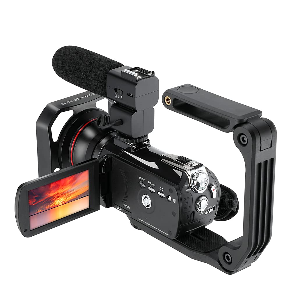 ORDRO Optical Zoom Live Streaming UHD 4K Video Camera Camcorder, AC5 Plus Vlogging Camera for YouTube,Rotatable Touch Screen,Anti Shake, Autofocus,Time-Lapse