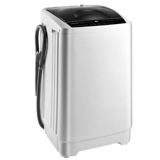 VEVOR Portable Washing Machine, Portable Washer 1.3 cu.ft with LED Display, Stainless Steel Drum, 8 Wash Programs & 6 Adjustable Water Levels, Portable Washer Machine for Apartments, RVs, and Dorms