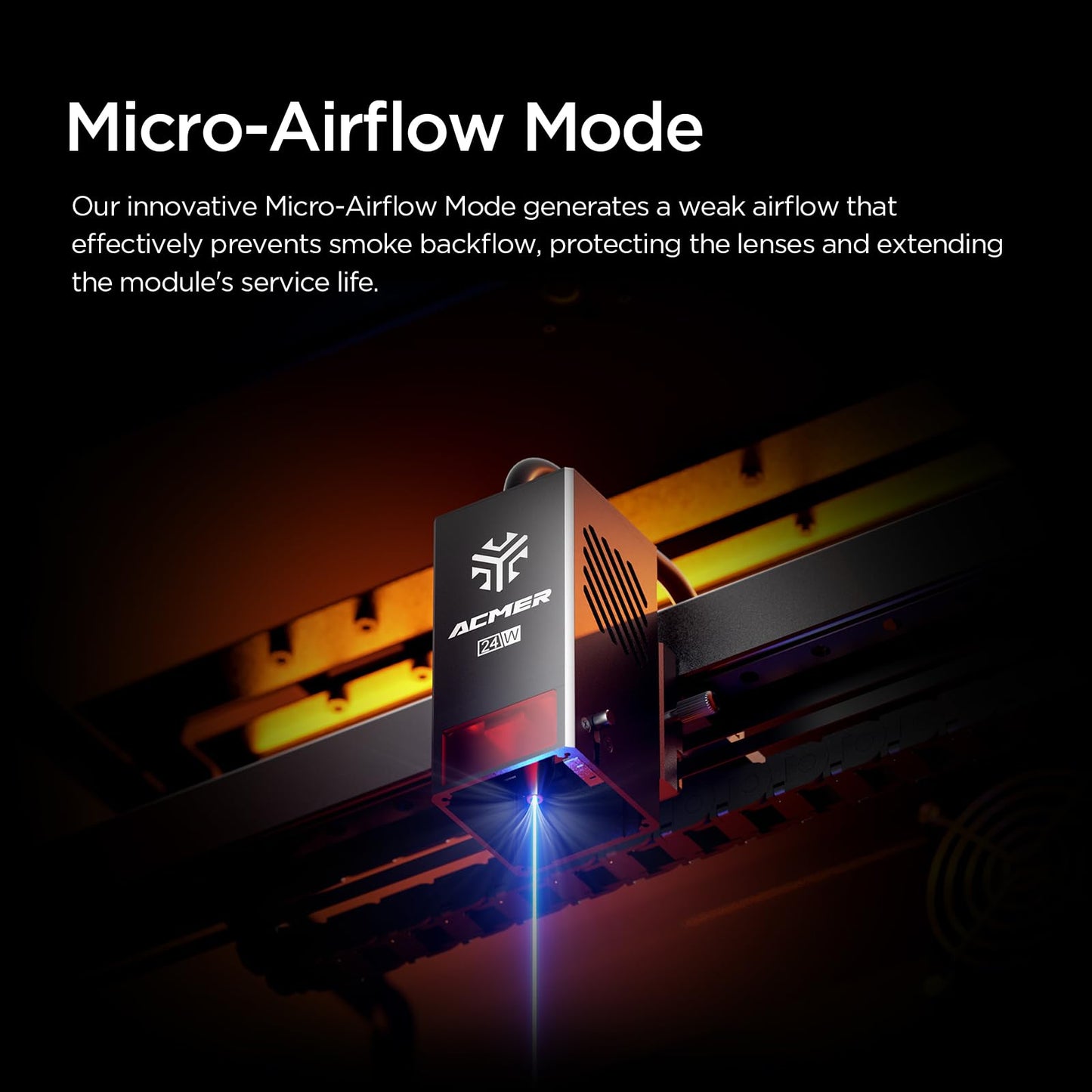 ACMER Laser Engraving Machine, P3 2IN1 Desktop Diode 10000mW&2000mW IR Output with Integrated Housing, Laser Cutting Built-in Camera Module and Air Assist 800mm/s for Wood/Acrylic/Metal Class 1