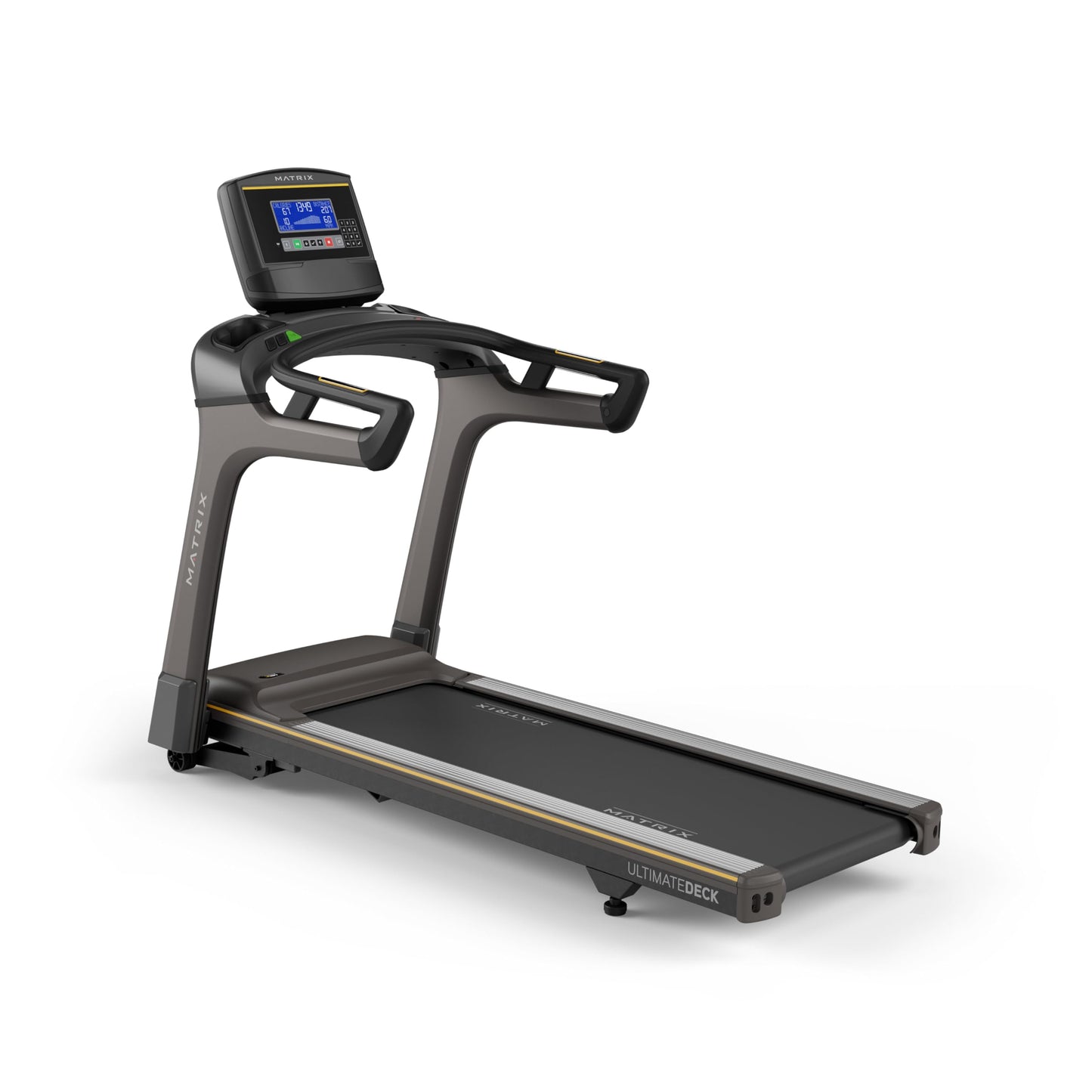 Matrix Fitness T50 Treadmill with XR | 8.5" LCD | Club-Quality Treadmill for Running, 5K & Marathon | Heavy-Duty Frame, Extra-Thick 20"x60" Deck, Industrial Cushioning