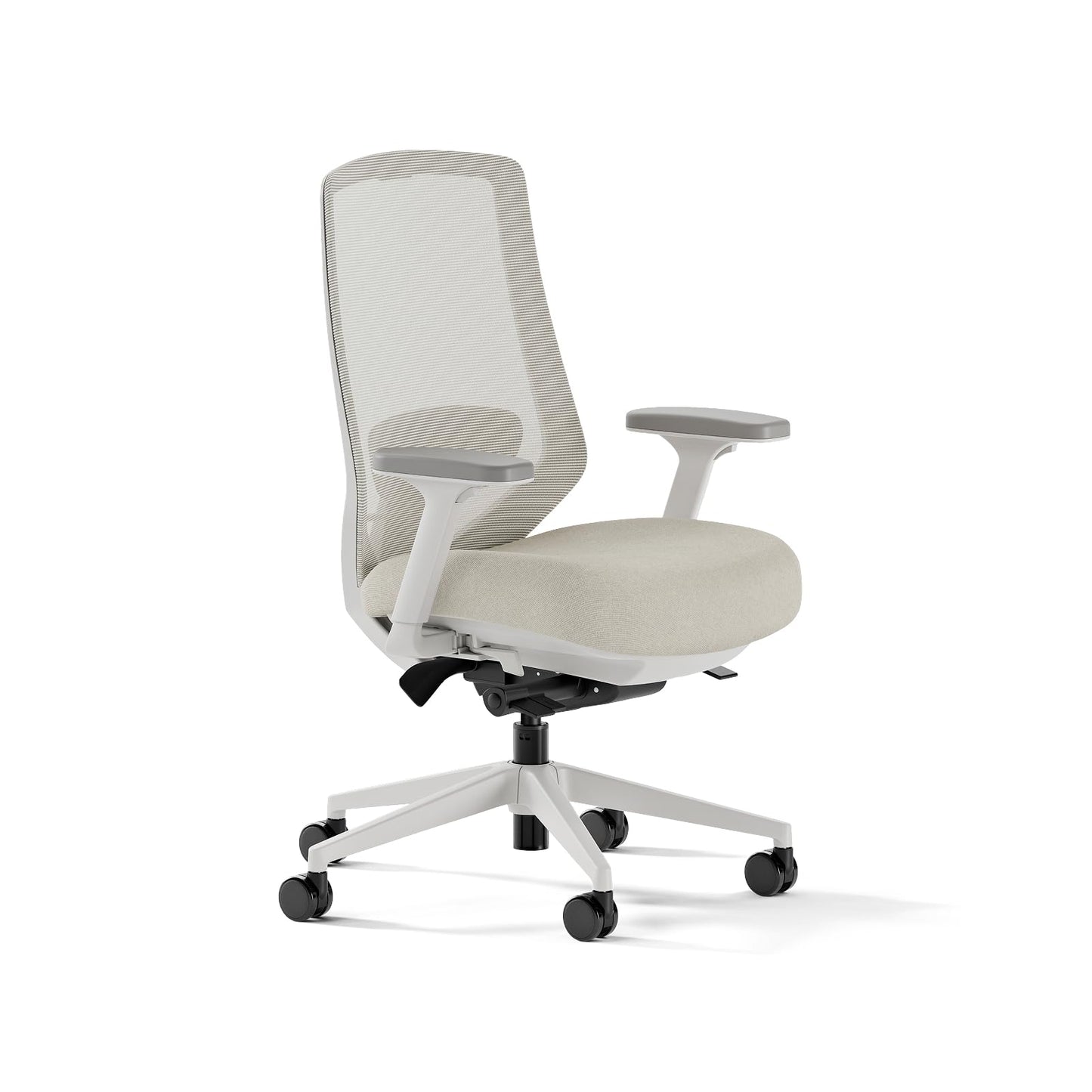 Branch Ergonomic Chair Pro - Mesh Office Chair with 14 Points of Adjustment - Height, Depth & Tilt Adjustable - 5D Armrests - Forward Tilt, Smooth Recline, and Lumbar Support - Ivory Boucle