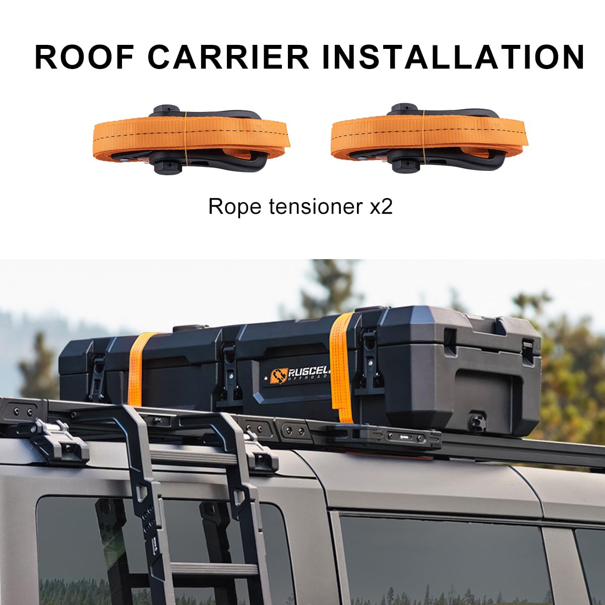 RUGCEL 98QT Waterproof Dry Box - Off-Road Case for Car Camping, Roof Rack