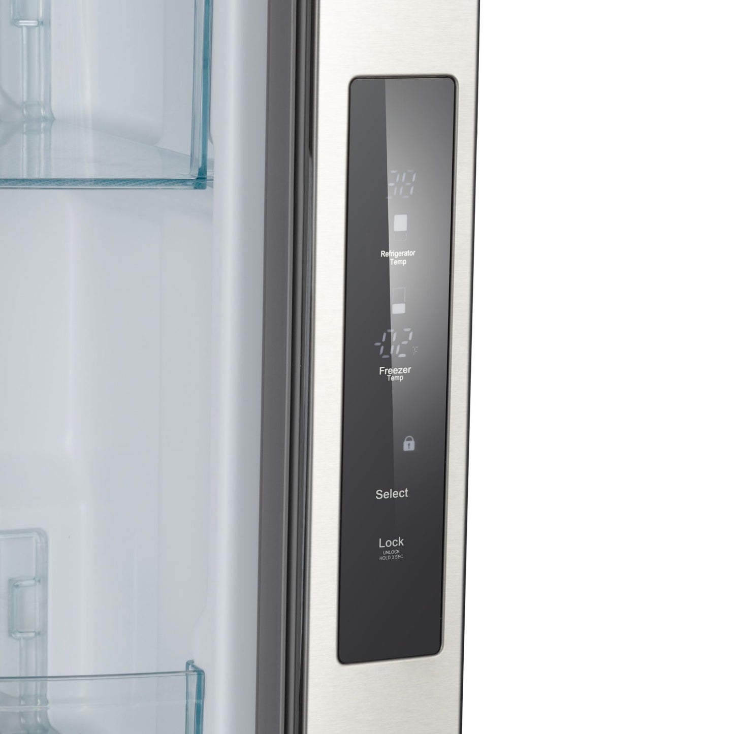 Kenmore 36 Inch Counter-Depth French Door Refrigerator/Freezer with Fingerprint-Resistant Stainless Steel, Adjustable Glass Shelves, Quiet and Energy Efficient Inverter Compressor, 20.3 cu. ft.