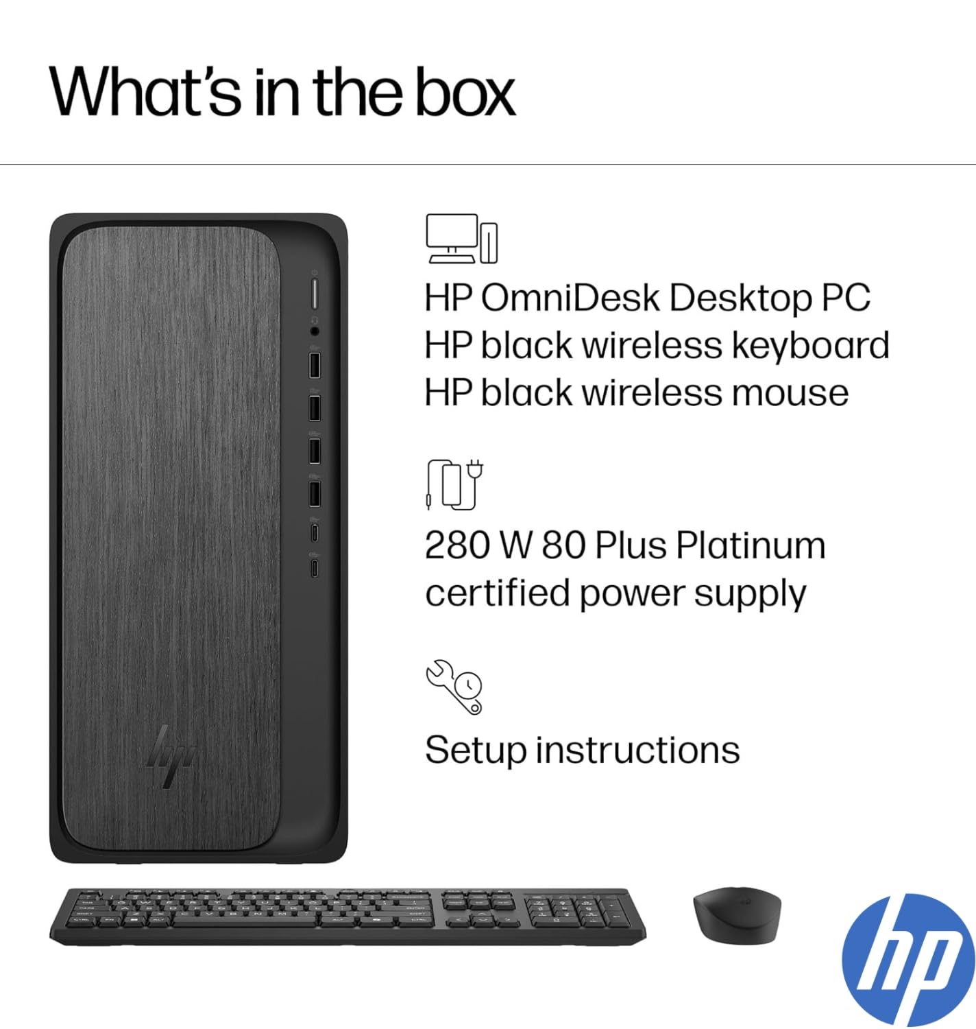 HP OmniDesk Gaming Next Gen AI PC Desktop, AMD Ryzen 7 Processor (16-Threads, Up to 5.1GHz), 32GB DDR5 RAM, 1TB SSD, GeForce RTX 3050, Wi-Fi 6, HDMI+DP Dual Monitor Support, Windows 11