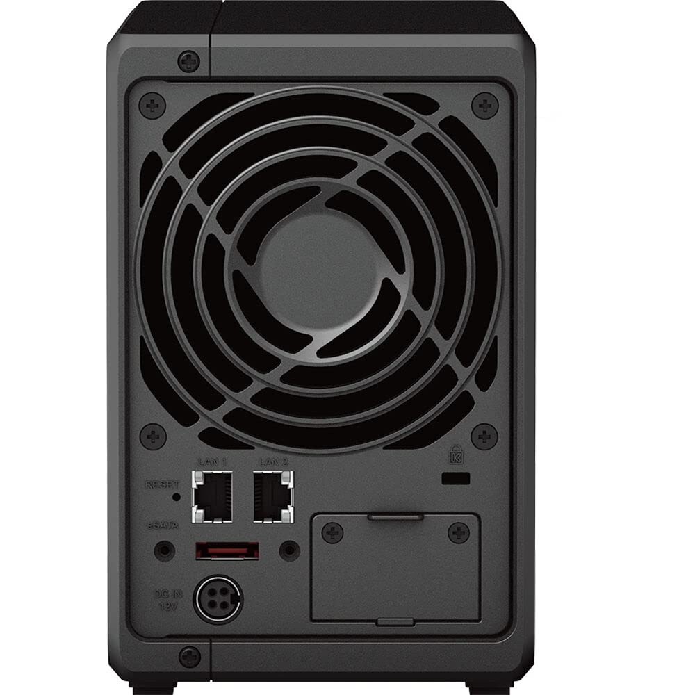 Synology DiskStation DS723+ NAS Server with Ryzen 2.6GHz CPU, 32GB Memory, 20TB HDD Storage, 1TB M.2 NVMe SSD, 2 x 1GbE LAN Ports, DSM Operating System