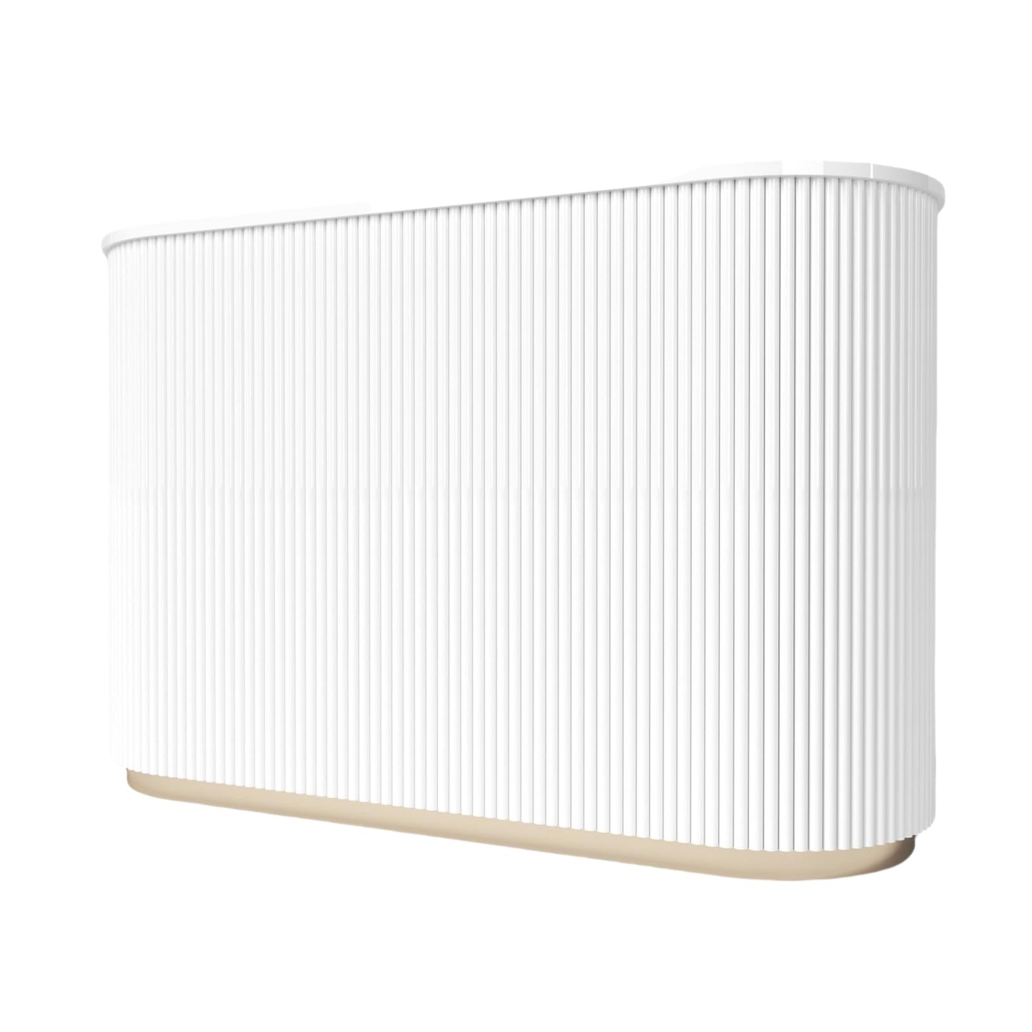 M2 Retail Modern Reception Desk with Counter, White Upgraded Front Counter Table for Beauty, Spa, Nail, Hair Salon, Lobby, 1500 * 600 * 1000mm(59 * 24 * 39'')