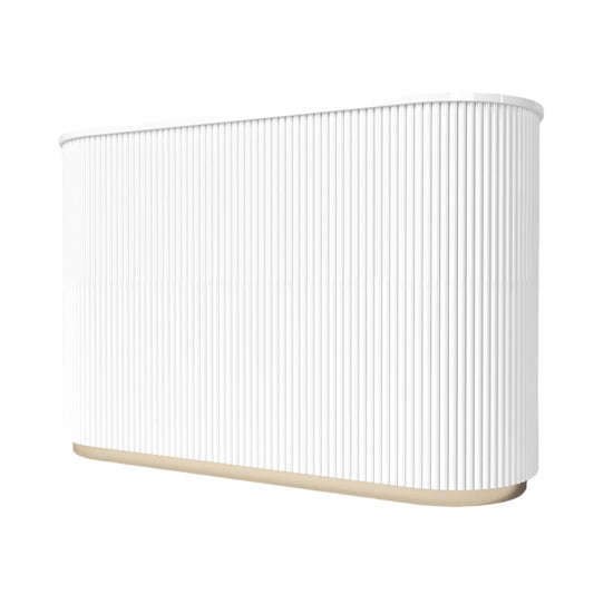 M2 Retail Modern Reception Desk with Counter, White Upgraded Front Counter Table for Beauty, Spa, Nail, Hair Salon, Lobby, 1500 * 600 * 1000mm(59 * 24 * 39'')
