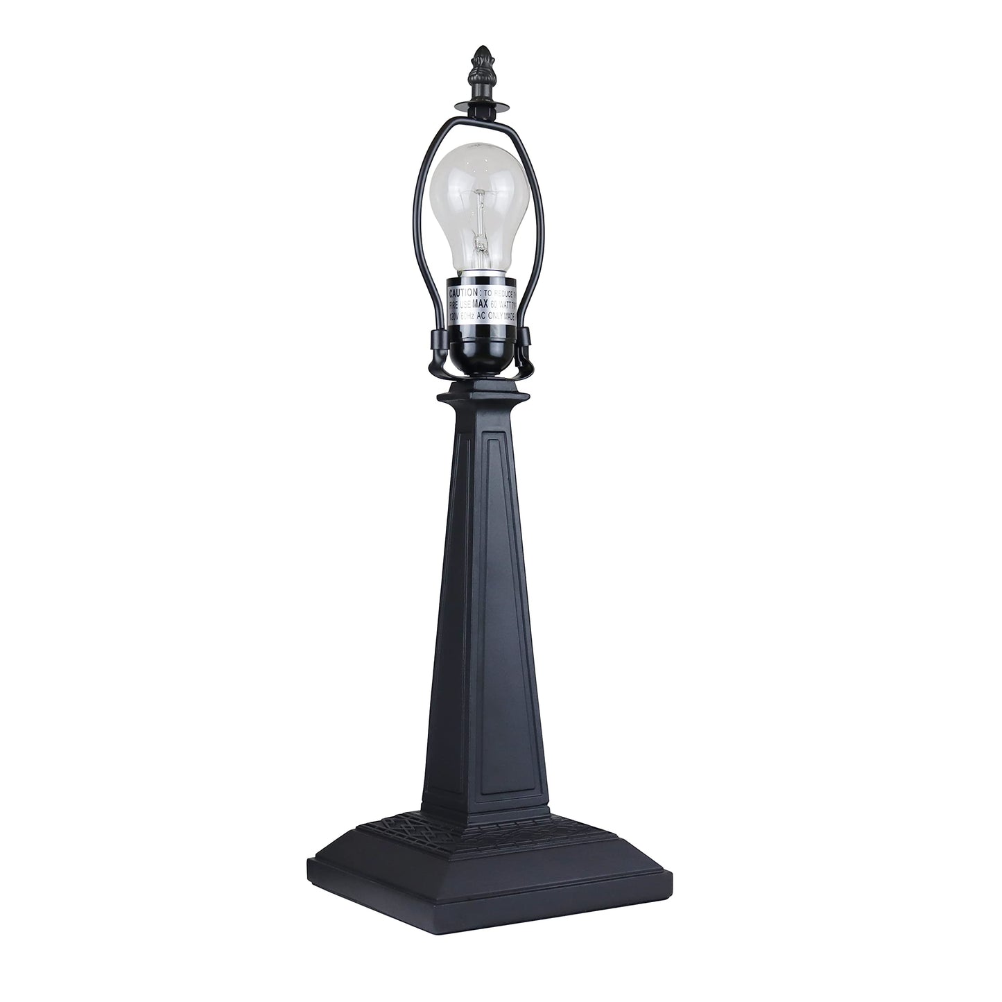 Chloe Lighting Kinsey Tiffany-Style Table Lamp 1 Light 12in Wide Blackish Bronze Multicolor Glass Model CH33293MS12-TL1
