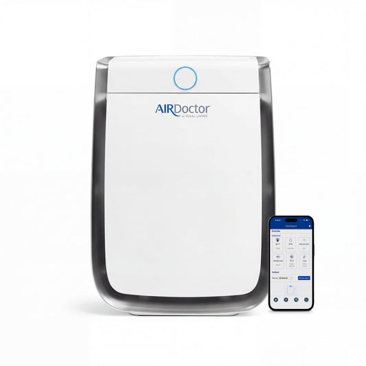 AIRDOCTOR AD3500 Smart App Air Purifier. Cleans Bedrooms, Large Rooms Up to 2,520 ft2. Remove Allergens, Smoke, Dust, Mold, Pet Hair, Odors, Pollen. Hospital-Grade UltraHEPA, Premium Carbon Filtration