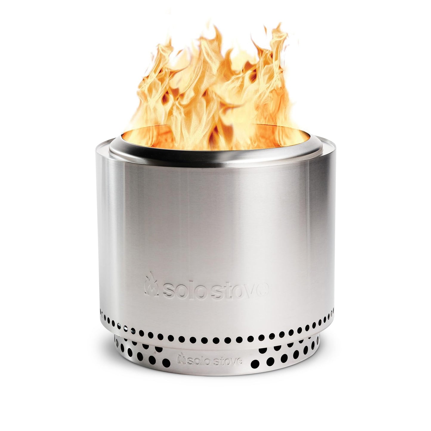 Solo Stove Bonfire with Stand | 19.5" Smokeless Fire Pit, Removable Ash Pan | Portable Stainless Steel Wood Burning Outdoor Fireplace, Ideal for 4–6 People, 21.75 lbs