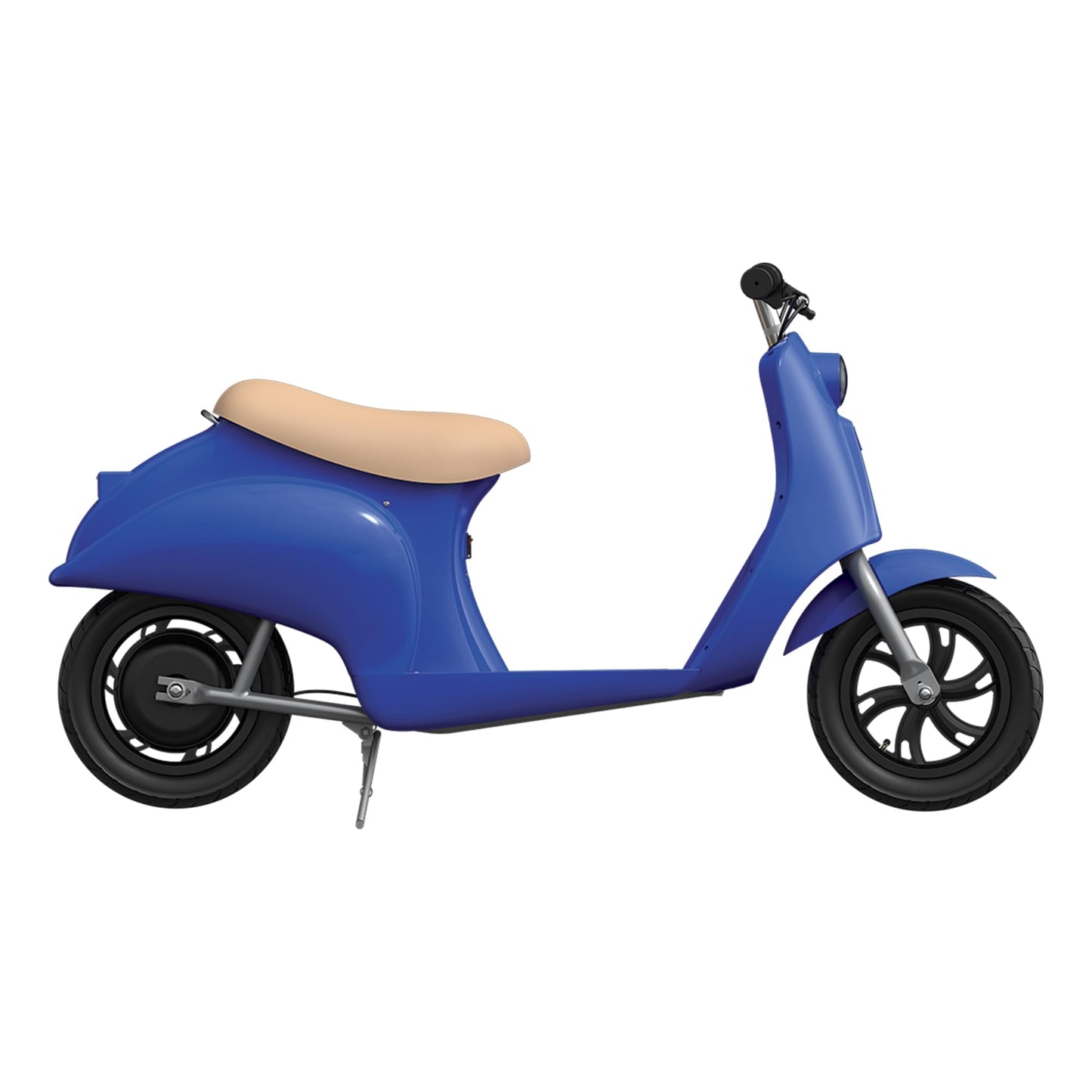 Razor Electric Retro Scooter for Ages 8+, 170 lb Max Weight, Blue, w/ 250W Motor, 12.5” Tires & 24V Battery, Up to 15 MPH, Pocket Mod – Lightweight Ride On Motorcycle Bike for Young and Teen Riders