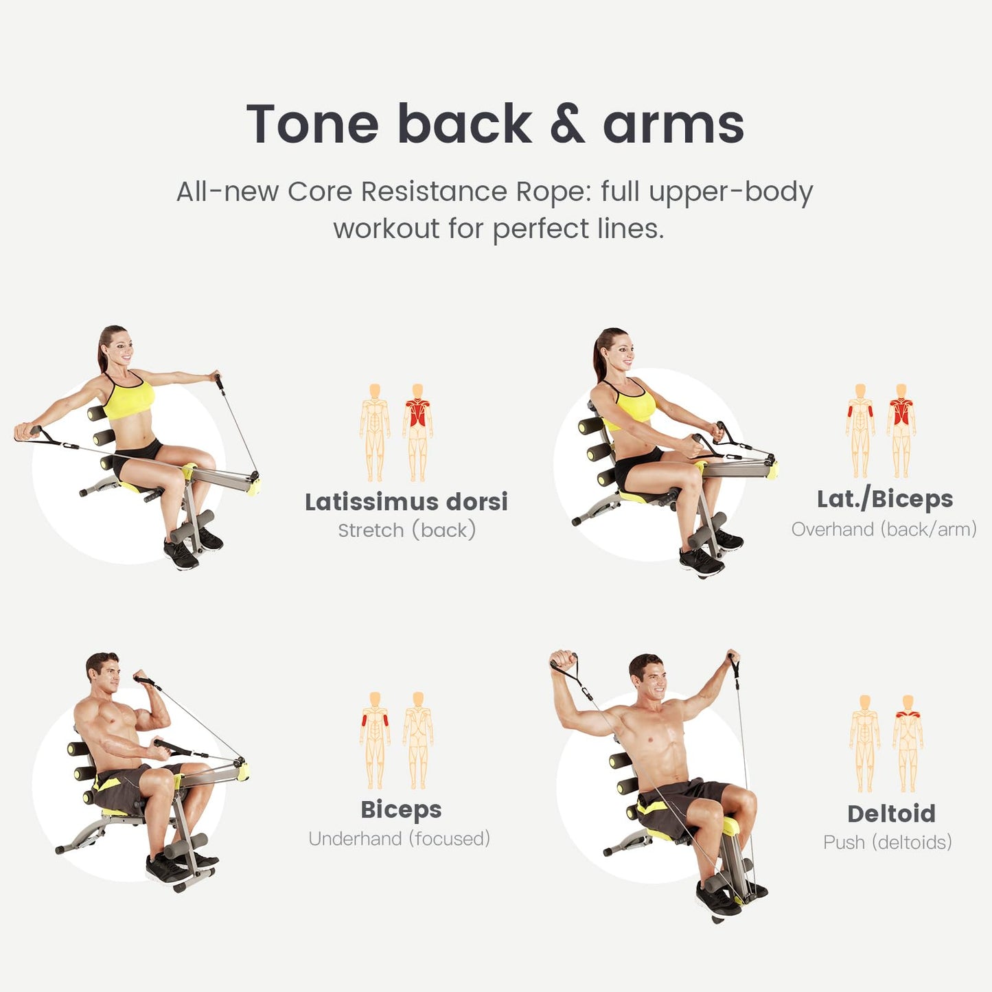 Wonder Core V2 Upgraded Adjustable Workout Bench & Ab/Rowing Machine - Total Gym Style Core Workout Equipment for Ab Workouts, Upper Body & Sit-Up Exercise