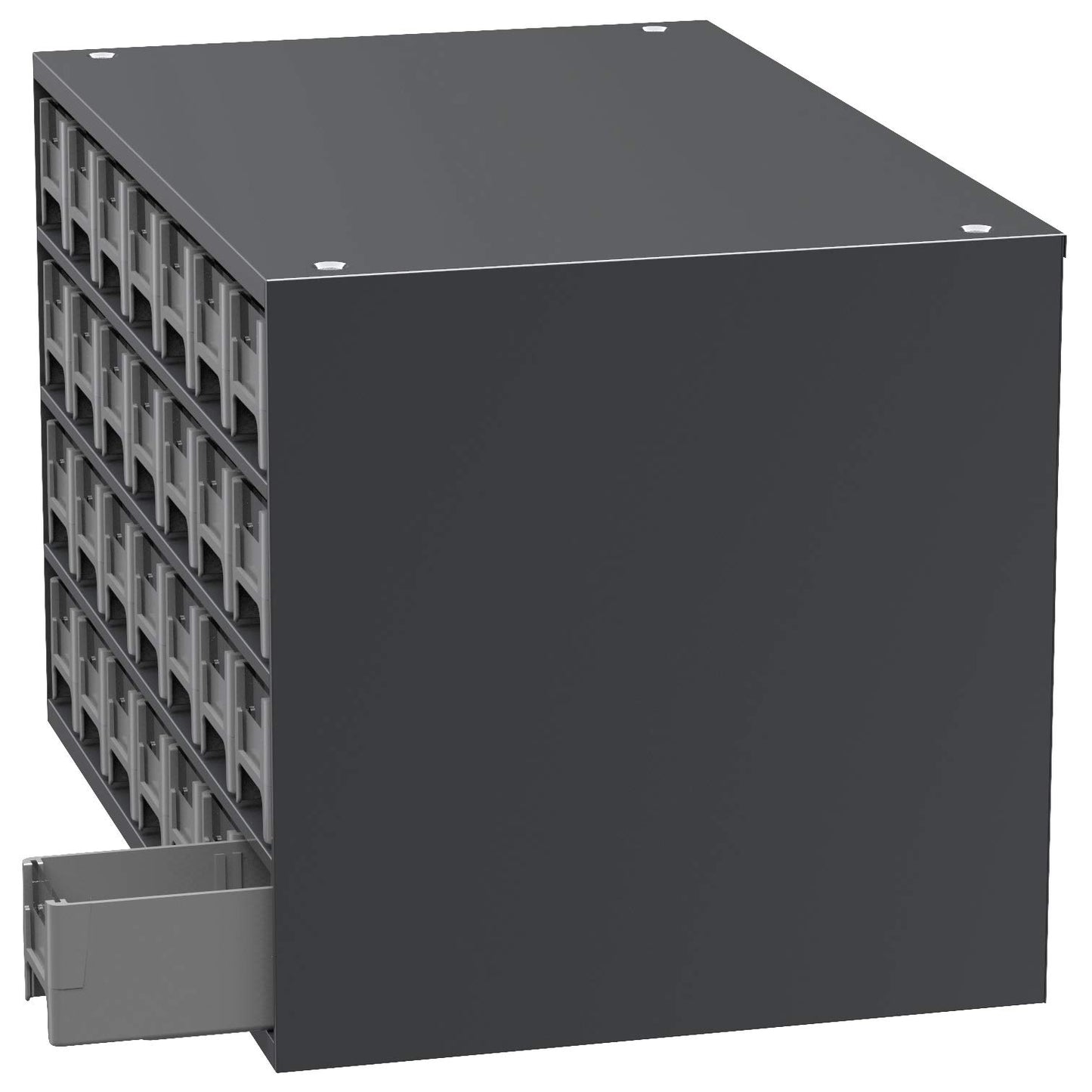Akro-Mils Steel Garage Storage Cabinet, Small Parts Organizer Metal Cabinet for Hardware, Nails, Screws, Bolts, Nuts, and More, 17" W x 11" D x 11" H, 28-Drawer, Gray Cabinet/Gray Drawers (19228)